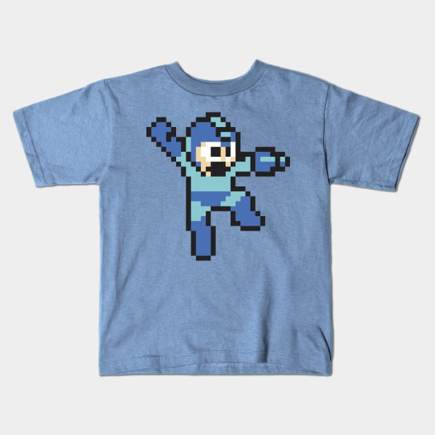 Megaman jump'n shoot Kids T-Shirt by Slappers